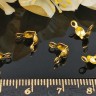 Зажимы №45 Калотты укреплённые 7*4мм золотистые (Brass) (20шт.) Купить Зажимы №45 Калотты укреплённые 7*4мм золотистые (Brass) (20шт.) с доставкой по России