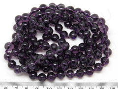 Бусина округлая 8мм имитация камня Аметист (стекло) (10шт.)