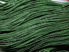 (СКИДКИ!!!) Вощёный х/б шнур 1мм т.зелёный (ок. 70м)