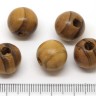 Купить (СКИДКИ!!!) Бусина Округлая полосатая 14*13мм коричнево-св.коричневая (дерево) (10шт.) с доставкой по России