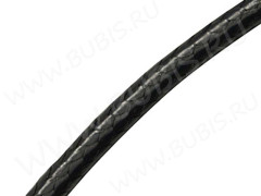 (ОПТ) Вощёный полиэстеровый шнур 04 "корейский" 1,5мм чёрный (160м)