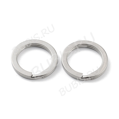 Карабин для брелка 40 Кольцо для ключей 20*2,5*1,3мм цвет платины (Хирургическая сталь)