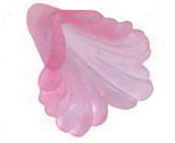 Бусина акрил Цветочек 30 воронка матовый 12*11,5*11мм розовый полупрозрачный (акрил)