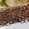 Купить Цепочка I042 с простым плетением звено 6,5*4мм античная медь (Iron) (50см) с доставкой по России