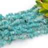 Крошка (галтовка) каменная 170 5-9мм Амазонит голубоватый натуральный (камни) (нить 43-45см) Купить Крошка (галтовка) каменная 170 5-9мм Амазонит голубоватый натуральный (камни) (нить 43-45см) с доставкой по России