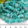 Крошка (галтовка) каменная 170 5-9мм Амазонит голубоватый натуральный (камни) (нить 43-45см) Купить Крошка (галтовка) каменная 170 5-9мм Амазонит голубоватый натуральный (камни) (нить 43-45см) с доставкой по России