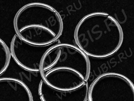 Колечки обычные 23*1,5мм цвет платины (Iron) (10шт.)