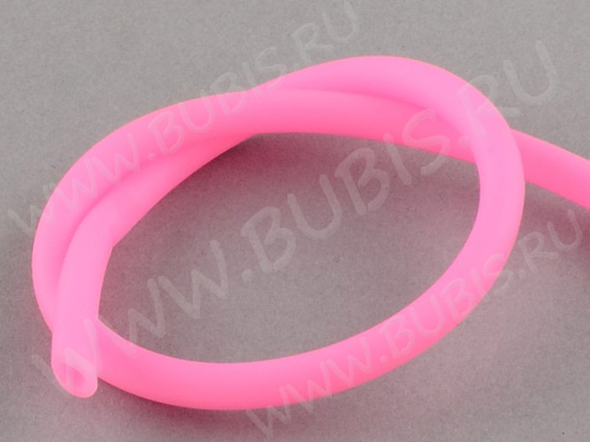 Полиуретановый шнур 07 5мм ПОЛЫЙ (3мм) розовый (1м)