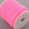 Купить Полиуретановый шнур 07 5мм ПОЛЫЙ (3мм) розовый (1м) с доставкой по России