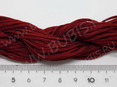 Нейлоновый шнур 09 1,5мм бордовый (1м)