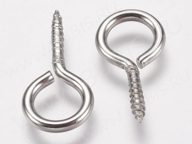 Штифт винтовой 10 17*8*1,4мм цвет платины (Хирургическая сталь)