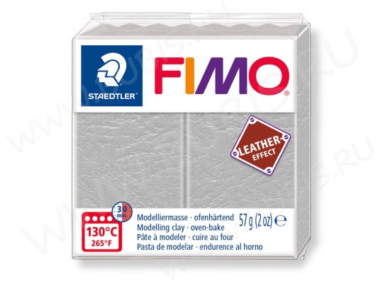 Полимерная глина FIMO Leather-Effect голубо-серый 8010-809 (57г)