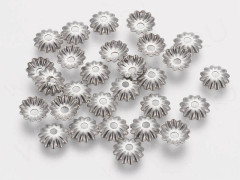 Шапочка тонкая 101 простая 38 чашечка 5,8*5,8*1,5мм цвет платины (Хирургическая сталь) (10шт)