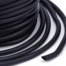 Полиуретановый шнур 13 3мм ПОЛЫЙ чёрный матовый (1м) Купить Полиуретановый шнур 13 3мм ПОЛЫЙ чёрный матовый (1м) с доставкой по России