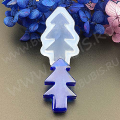 Молд 190 для эпоксидной смолы Ёлка 39*25*8мм (силикон)