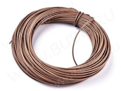 Шнур кожаный 03 воловья кожа круглый 2мм светло-коричневый (1м)