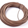 Купить Шнур кожаный 03 воловья кожа круглый 2мм светло-коричневый (1м)  с доставкой по России