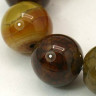 Купить (ОПТ) Бусина округлая 10мм Агат "Вены Дракона" микс (камни) (НИТЬ) с доставкой по России