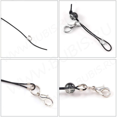 Защита ланки 04 протектор от перетирания нити и лески 5*5*1,5мм чёрная (Хирургическая Сталь)