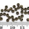 Купить Бусина Шарик металлический 2,5мм античная бронза (Iron) (200шт) с доставкой по России