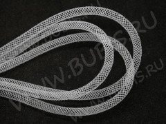 Нейлоновая ювелирная сетка 4мм белая (шнуры) (1м)