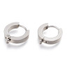 Швензы-кольца №16 Конго с петелькой 15*14*3мм цвет платины (Хирургическая сталь) (1 пара) Купить Швензы-кольца №16 Конго с петелькой 15*14*3мм цвет платины (Хирургическая сталь) (1 пара) с доставкой по России