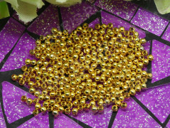 (СКИДКИ!!!) Бусина Шарик металлический 2мм золотистый (Iron) (ок.350шт.)