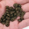 (СКИДКИ!!!) Рондели 077 Юлы 9*9*4,3мм античная бронза (литьё)(10шт) Купить (СКИДКИ!!!) Рондели 077 Юлы 9*9*4,3мм античная бронза (литьё)(10шт) с доставкой по России