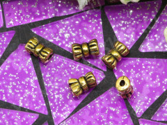 (СКИДКИ!!!) Бусина 072 трубочка Снопик 6*4*4мм античное золото (литьё) (10шт.)