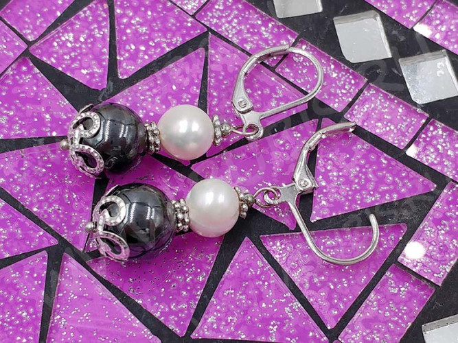 (СКИДКИ!!!) Бусина округлая 10мм Гематит (камни) (10шт.)