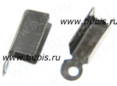 Зажимы №02 12*4*4мм чёрный никель (Iron) (10шт.)