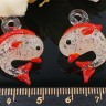 Подвеска Дельфинчик 01 3D светонакопительный 25*21*9,5мм красный прозрачный (Lampwork) Купить Подвеска Дельфинчик 01 3D светонакопительный 25*21*9,5мм красный прозрачный (Lampwork) с доставкой по России