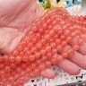 (ОПТ) Бусина округлая ГЛАДКАЯ 8мм Халцедон розовый (камни) (НИТЬ) Купить (ОПТ) Бусина округлая ГЛАДКАЯ 8мм Халцедон розовый (камни) (НИТЬ) с доставкой по России