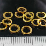 Купить Кольцо декоративное 23 простое 7*7*1мм золотистое (литьё) (10шт) с доставкой по России