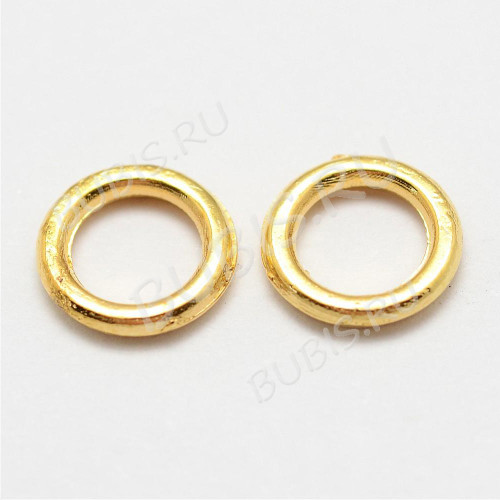 Кольцо декоративное 23 простое 7*7*1мм золотистое (литьё) (10шт)