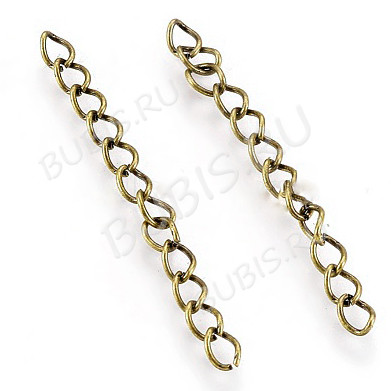Цепочка удлинительная 01 5*3,5*50мм античная бронза (Iron) (10шт)