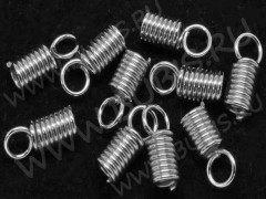 Концевик 030 пружинка 10*6*6мм цвет платины (Iron) (10шт.)