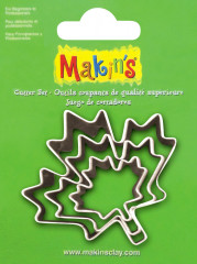 Каттер 10 Кленовый лист набор формочек Makins (инструменты для моделирования) (3шт.)