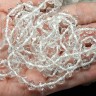 Купить Бусина кристалл гранёный абакус 8*8*5,5мм Хрусталь чистый прозрачный (имитация Сваровски) с доставкой по России