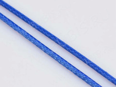 Вощёный полиэстеровый шнур &quot;корейский&quot; 2мм синий (1м)