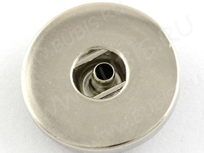 Основа (заготовка) для сменных кнопок 17 с креплением 19*19*10мм цвет платины (латунь)