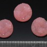 Купить Кабошон декоративный 19 Круг с кристаллами 12*12*4,5мм розово-лососевый НЕпрозрачный (резин) с доставкой по России