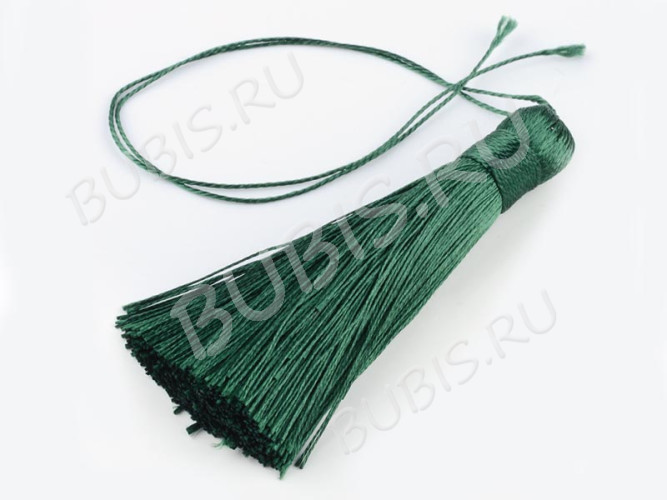 Декоративный элемент 074 Кисть струящаяся 80*12мм тёмно-зелёный (декоративные элементы)