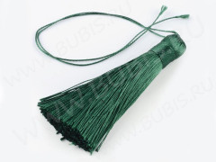 Декоративный элемент 074 Кисть струящаяся 80*12мм тёмно-зелёный (декоративные элементы)