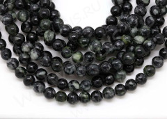 (ОПТ) Бусина округлая 6мм Яшма Снежная (камни) (НИТЬ)