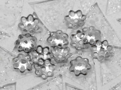 (СКИДКИ!!!) Шапочка тонкая 094 простая 26 8*8*1,5мм цвет платины (Iron) (50шт.)