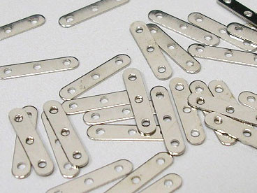 (СКИДКИ!!!) Разделитель 34 коннектор на 3 нити 17*3,6*0,7мм цвет платины (Iron) (10шт)