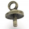 Купить Держатель кулона 073 шапочка со штырьком 7*5*5мм античная бронза (Brass) (10шт) с доставкой по России