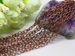 Цепочка I026 с узором звено 5*3,5мм античная медь (Iron) (50см)