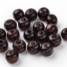 Бусина Округлая 10мм тёмно-коричневая (дерево) (20шт) Купить Бусина Округлая 10мм тёмно-коричневая (дерево) (20шт) с доставкой по России